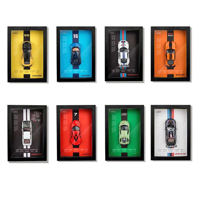 3D Sports Car Wall Art Frame Collection