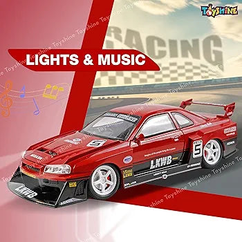 Nissan GT-R R34 Modified Edition – 1:24 Die-Cast Model Car