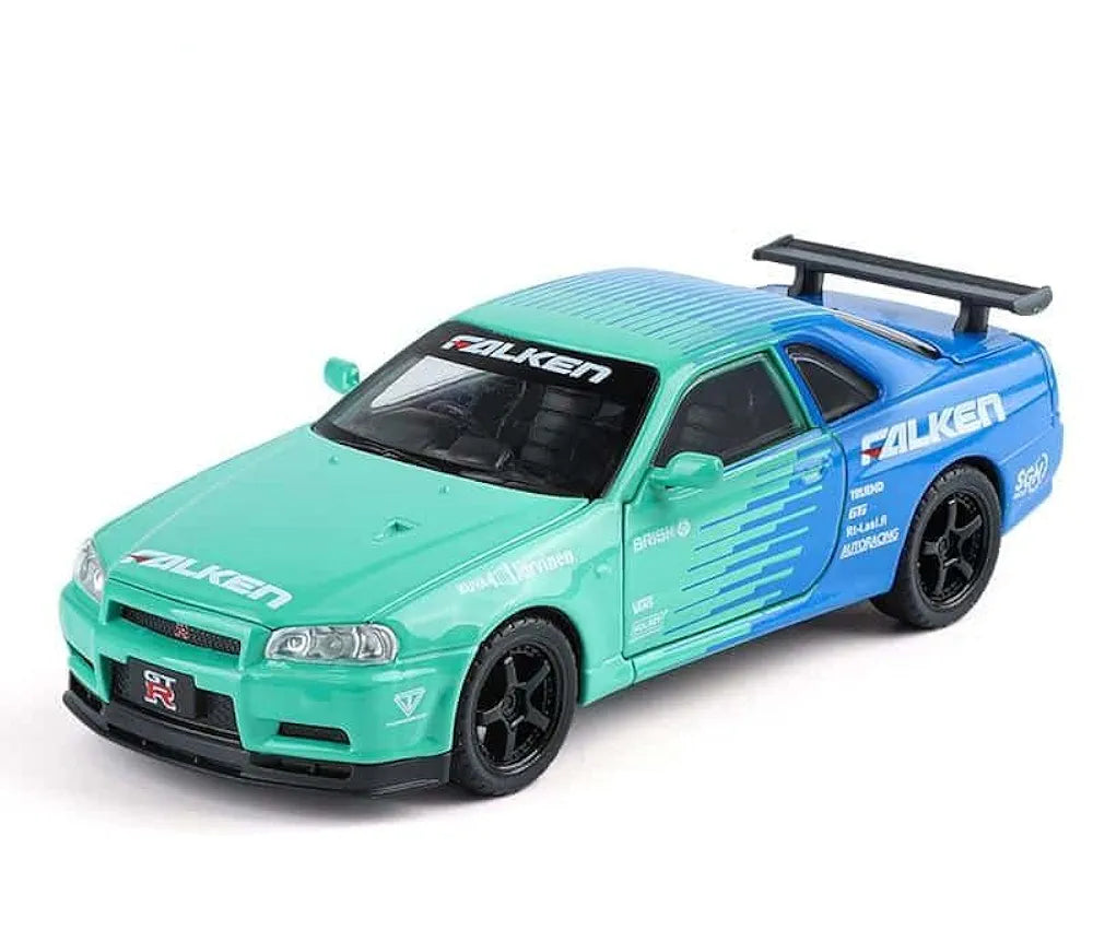 Nissan GT-R R34 Livery Edition – 1:32 Die-Cast Model Car