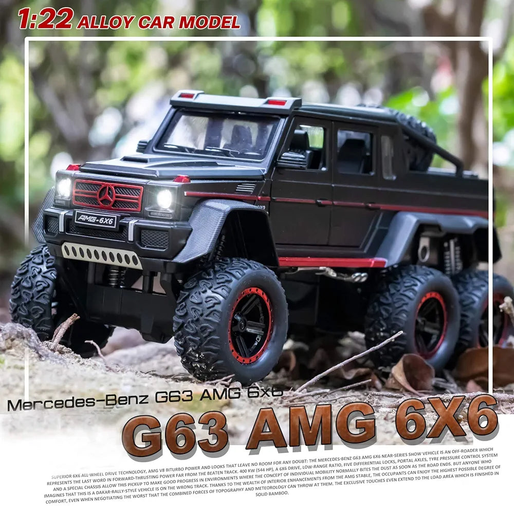 Mercedes-Benz G63 AMG 6x6 1:22 Die-Cast Scale Model