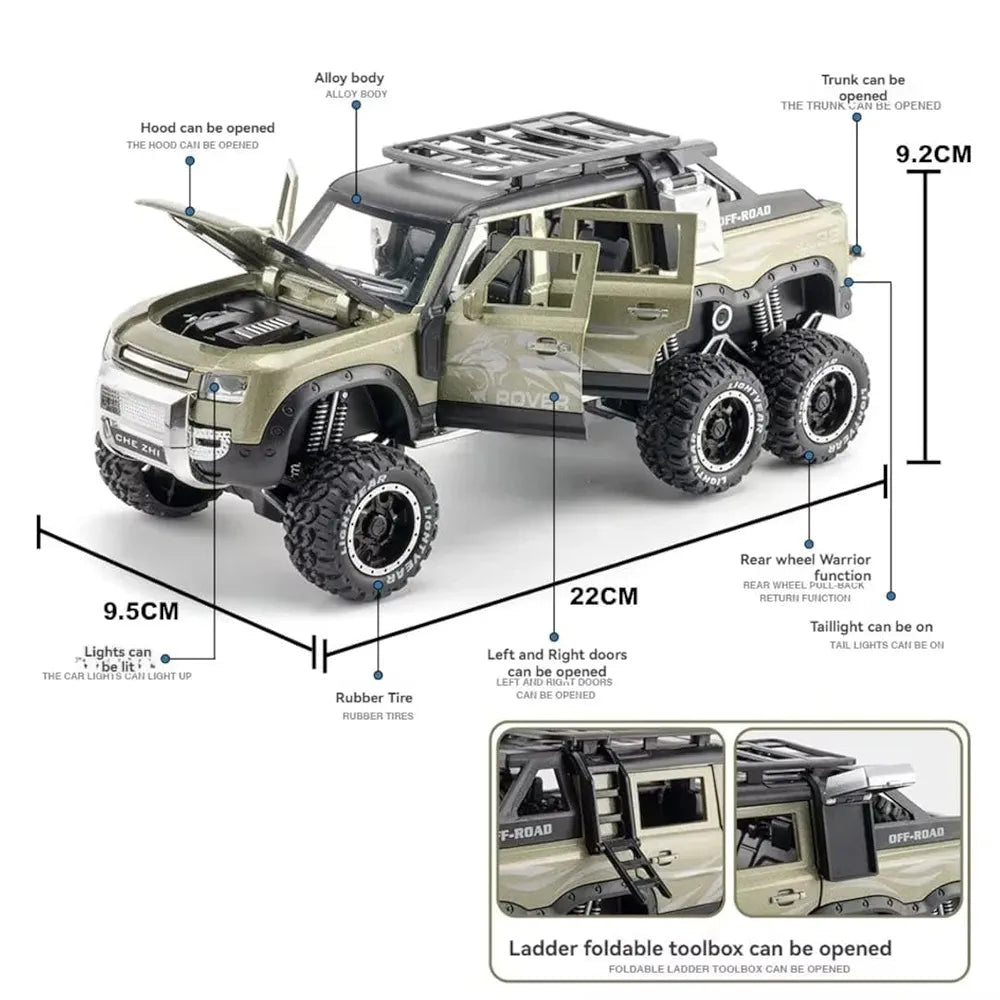 Mercedes-Benz G63 AMG 6x6 1:24 Die-Cast Scale Model