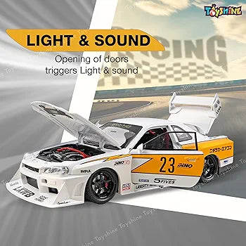 Nissan GT-R R34 Modified Edition – 1:24 Die-Cast Model Car