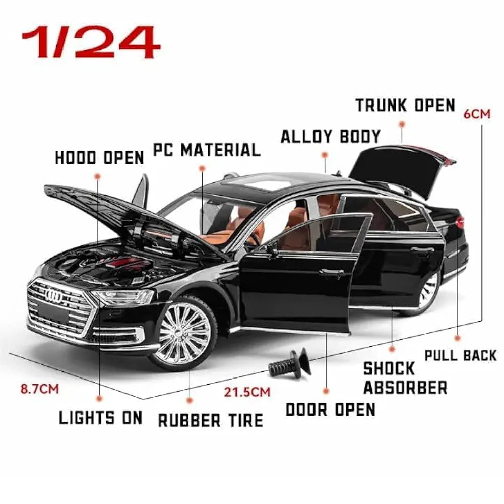 Audi A8 1:24 Die-Cast Scale Model