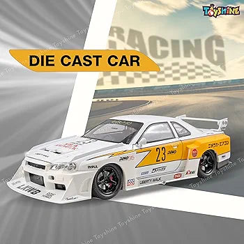 Nissan GT-R R34 Modified Edition – 1:24 Die-Cast Model Car