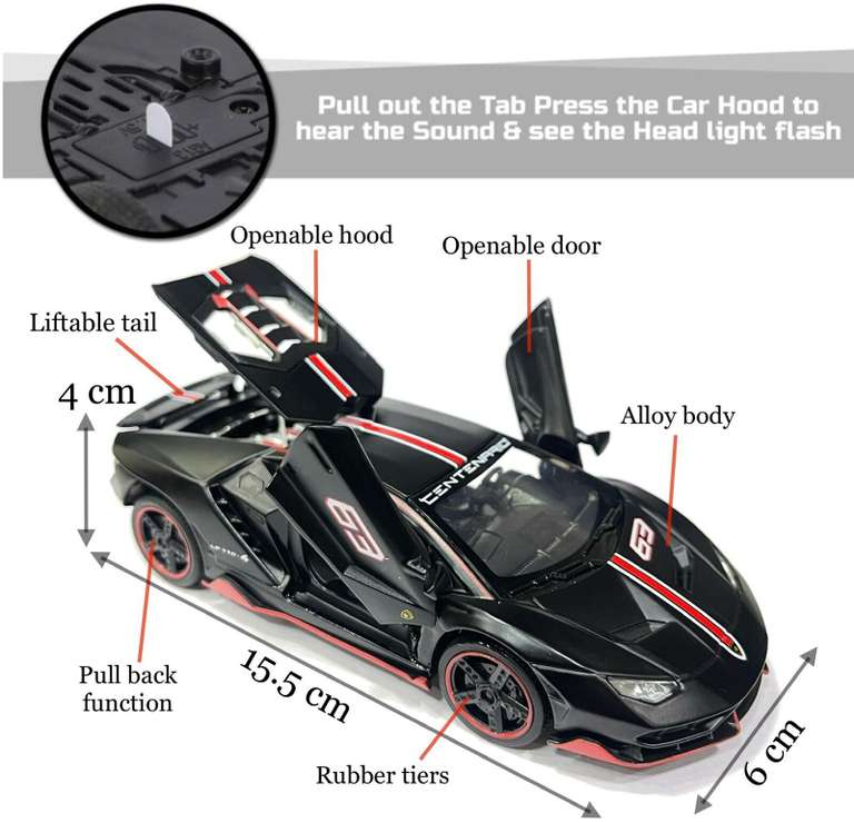 Lamborghini Centenario LP770-4 – 1:32 Die-Cast Model Car