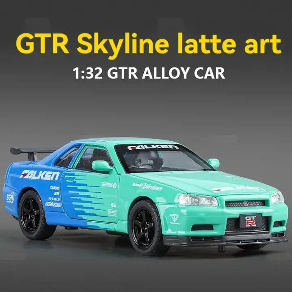 Nissan GT-R R34 Livery Edition – 1:32 Die-Cast Model Car