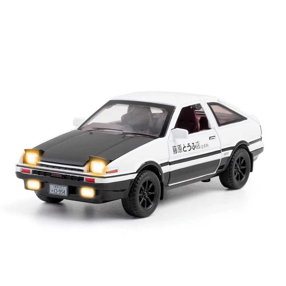 Toyota AE86 Trueno – 1:28 Die-Cast Model Car (Initial D Edition)