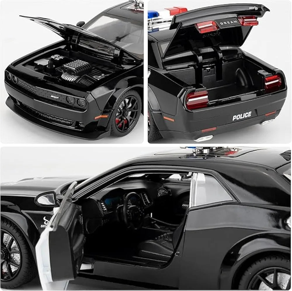 Dodge Challenger SRT Hellcat Police Car 1:24 Die-Cast Model