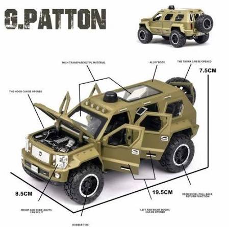 G.Patton GX 1:24 Die-Cast Scale Model Car