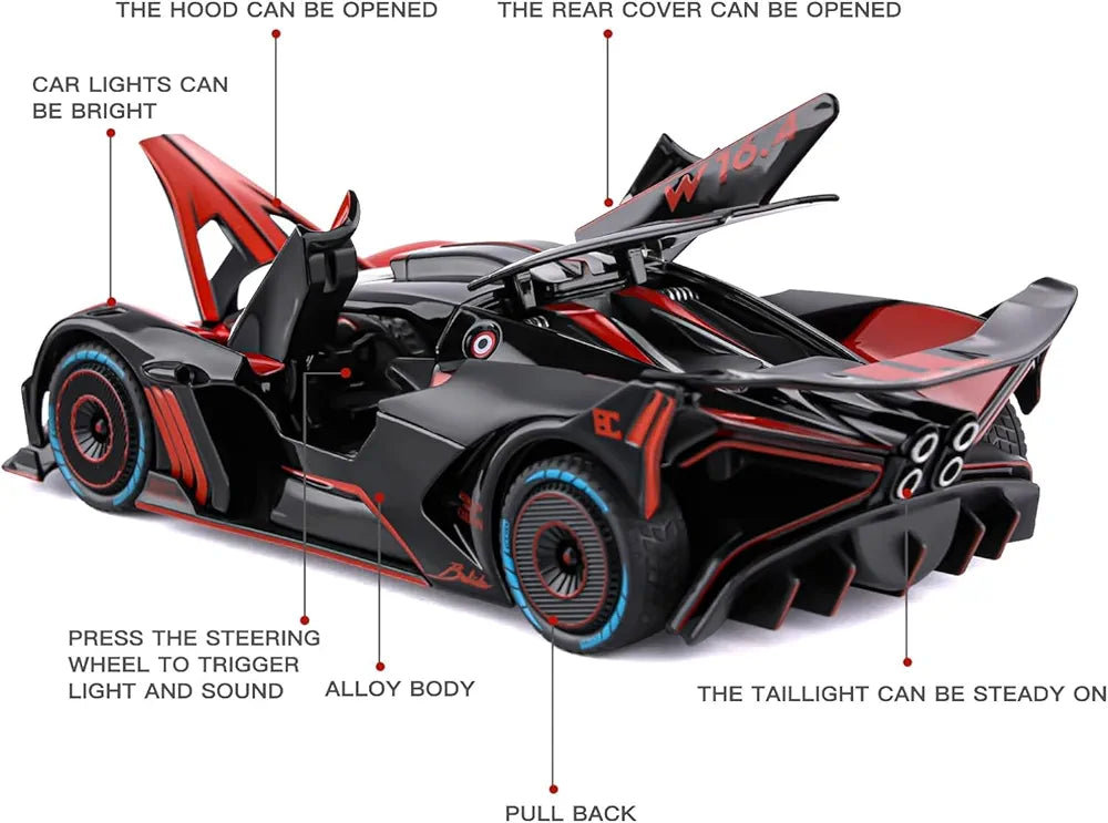 Bugatti Bolide 1:24 Die-Cast Scale Model