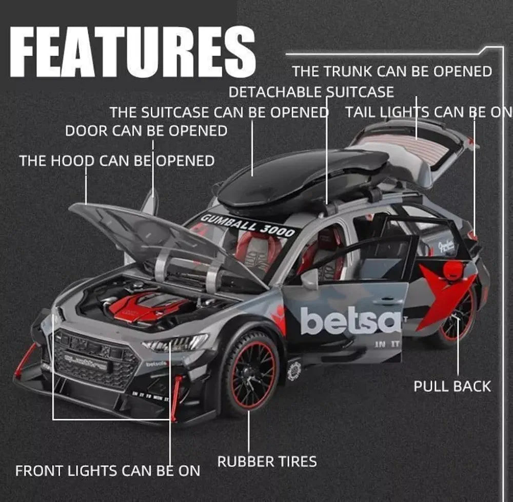 Audi e-tron Rally 1:24 Die-Cast Scale Model
