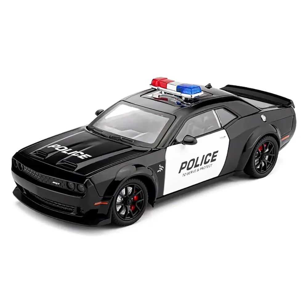 Dodge Challenger SRT Hellcat Police Car 1:24 Die-Cast Model